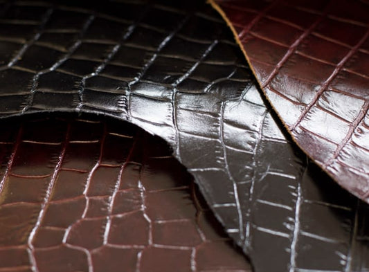 ETTINGER'S SUPERB CROCODILE PRINT LEATHER