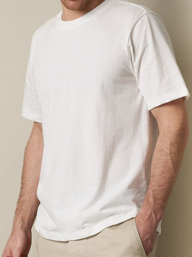 MZB Men's 1940's Relaxed T-Shirt White