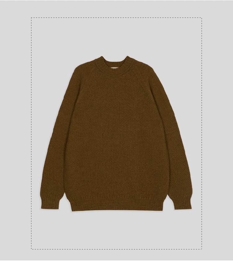 JSY COUPER British Wool Pullover Umber