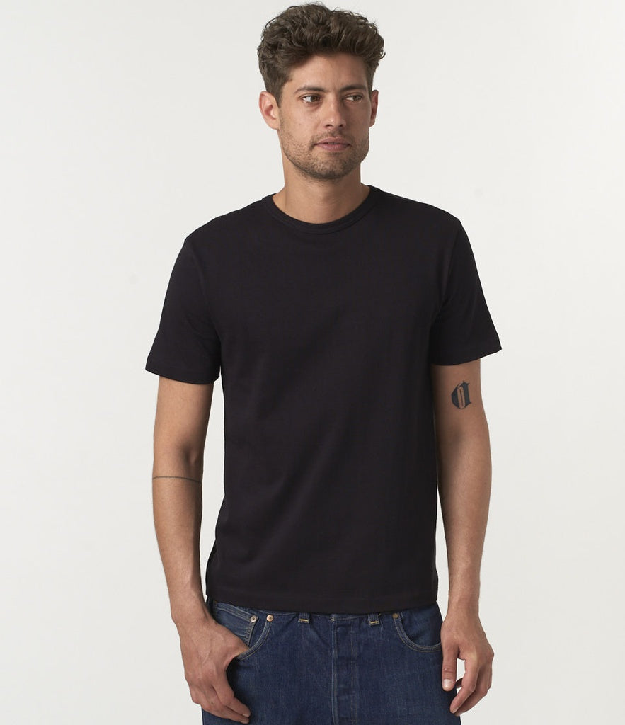 MZB Men's 1950s T-shirt Deep Black