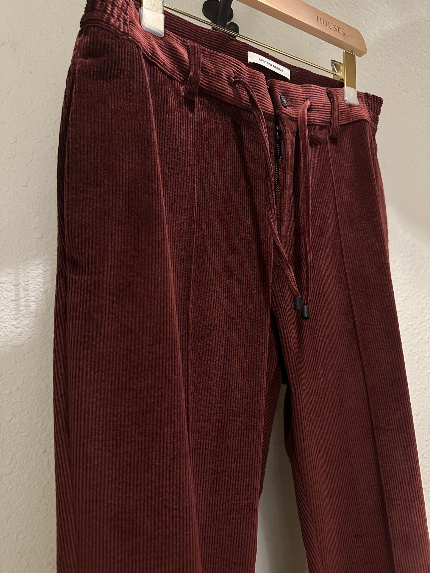 GBS MASACCIO/3G Corduroy Trousers A5771 Burgundy