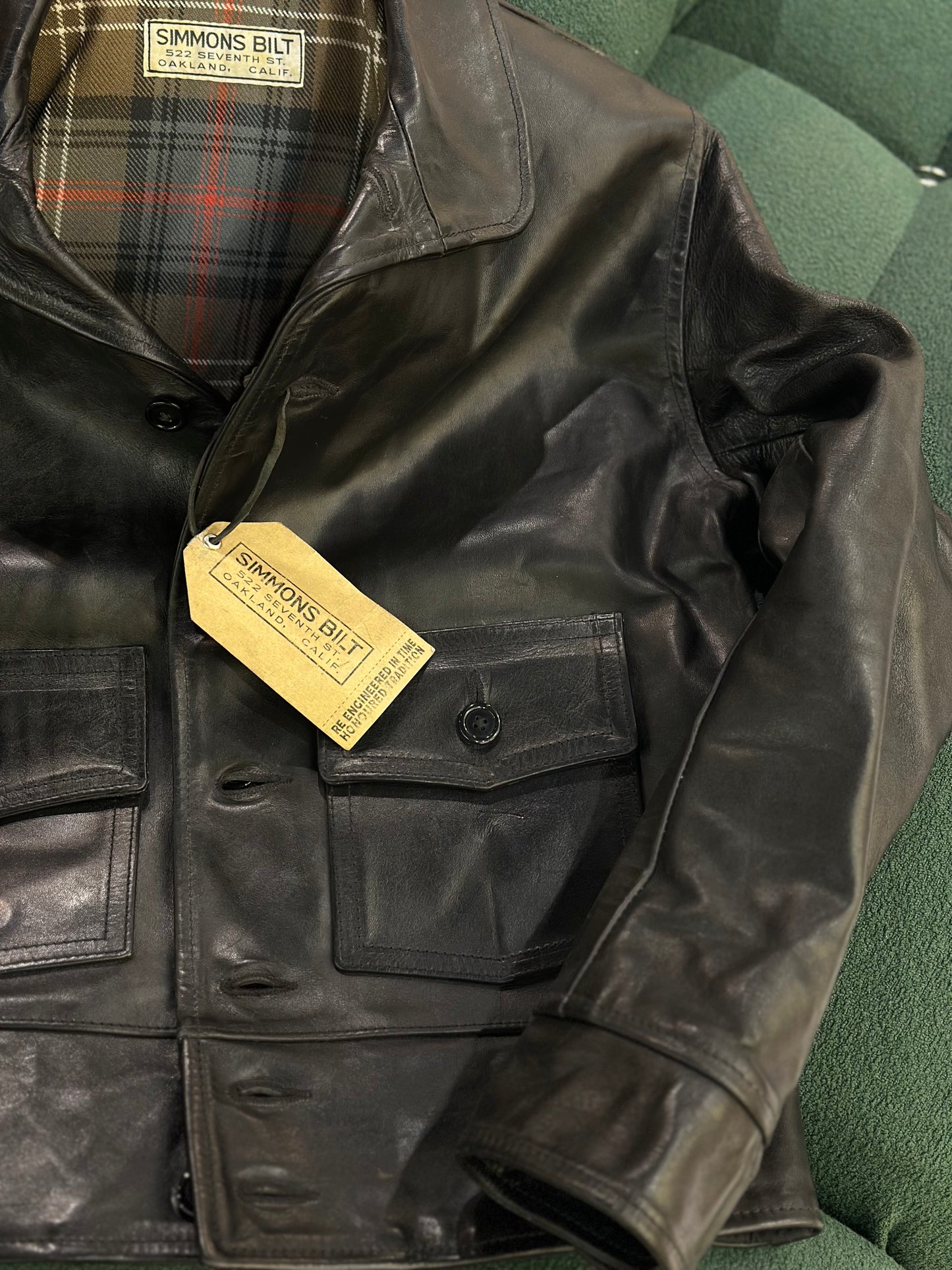 SSB CIVILIAN WWII Leather jacket