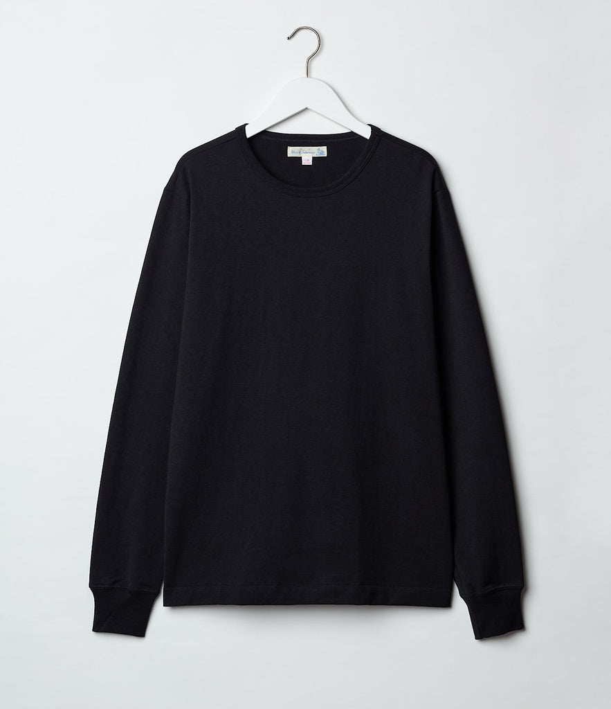 MERZB 2M15LS Vintage Machine Classic Longsleeve T-Shirt Black
