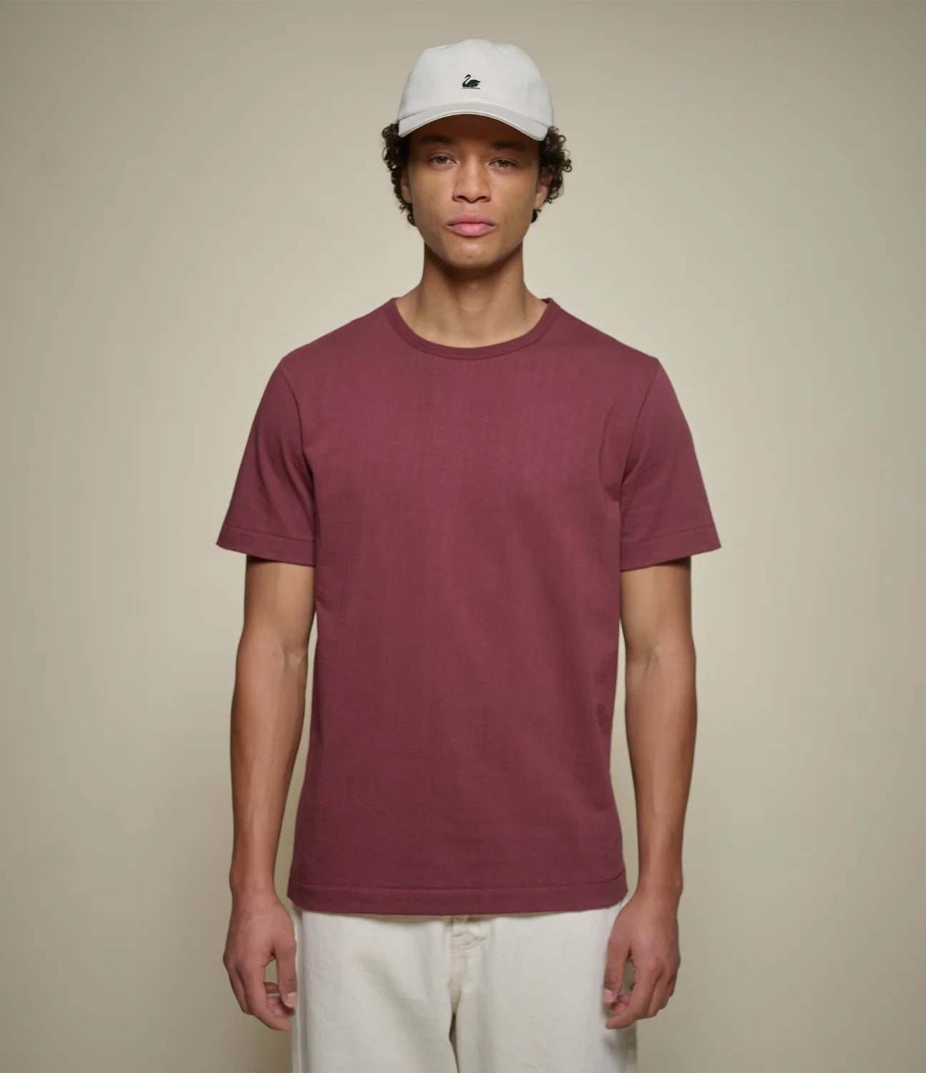 MERZB 2M15 Vintage Machine Classic Fit T-Shirt Burgundy