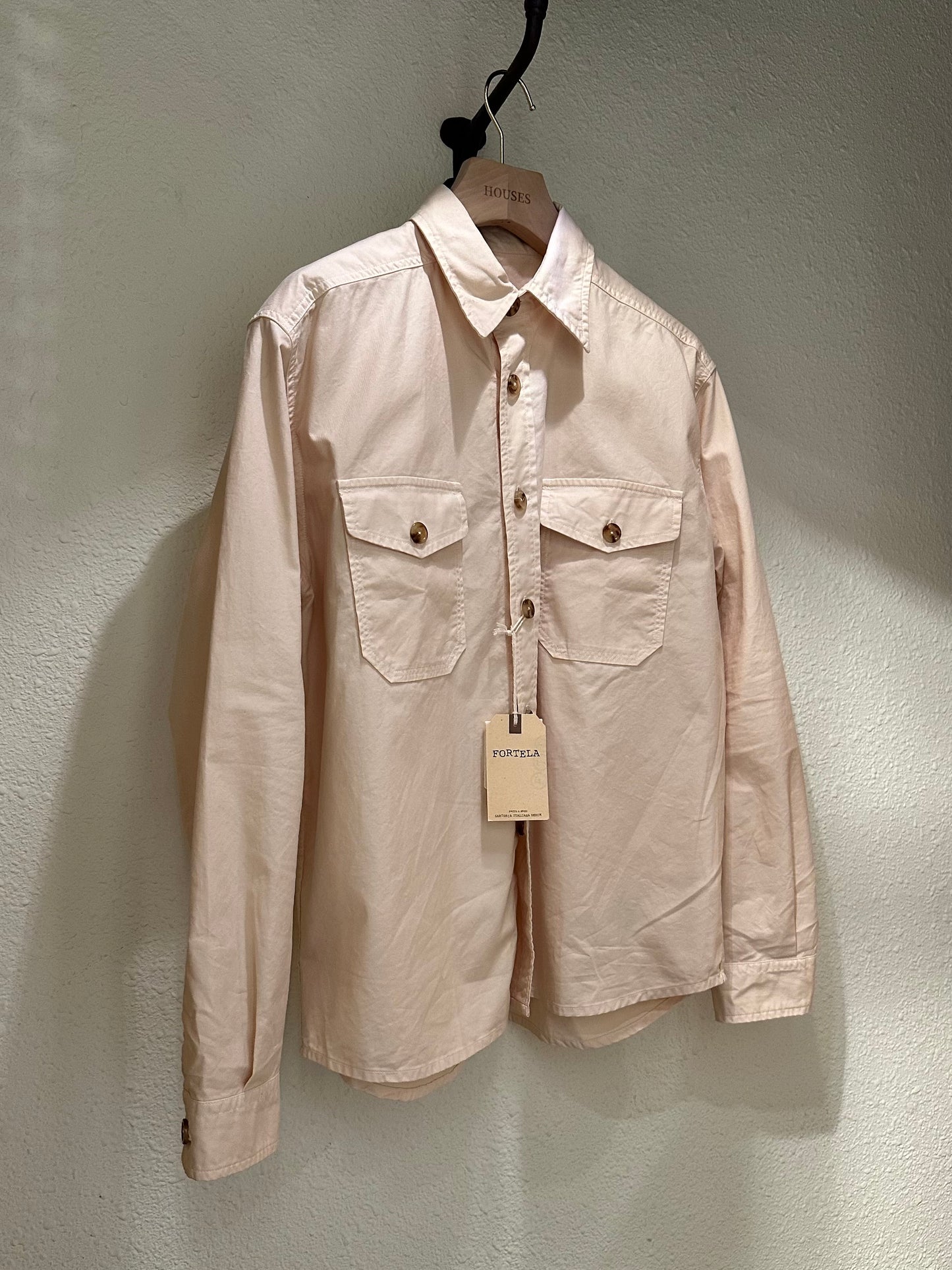 FTA KENNY Overshirt Cotton Milk