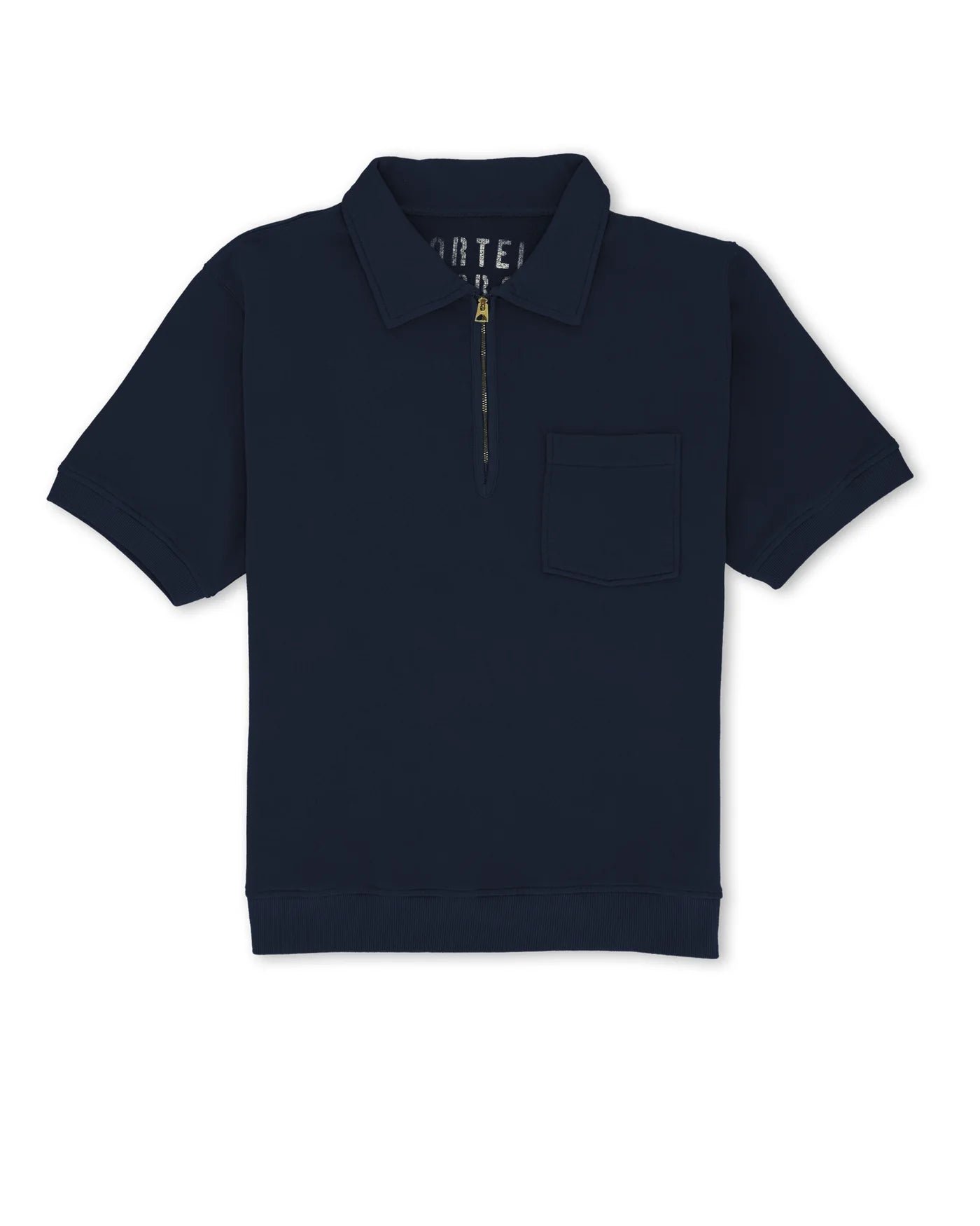 FTA YALEPM Short Sleeves Half Zip Sweatshirt Navy
