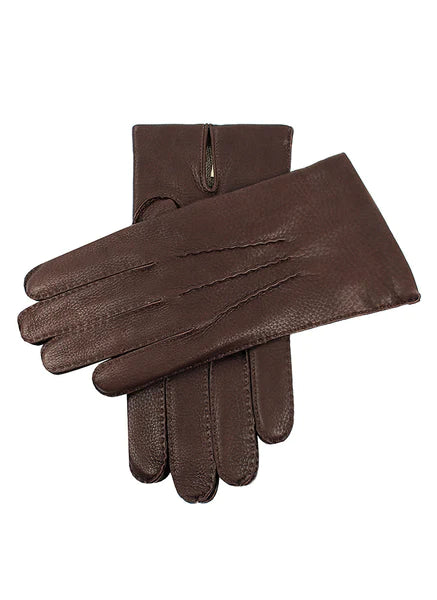 DTS CAMBRIDGE Men's Cashmere Lined Deerskin Leather