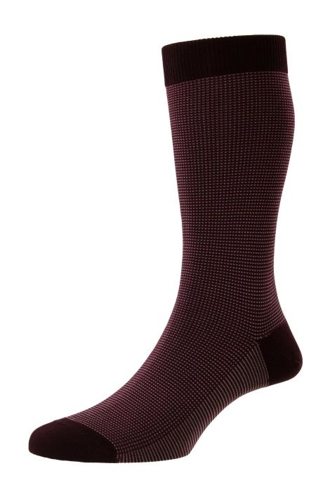 PTA Tewkesbury 3-Colour Birdseye Cotton Lisle Men's Socks