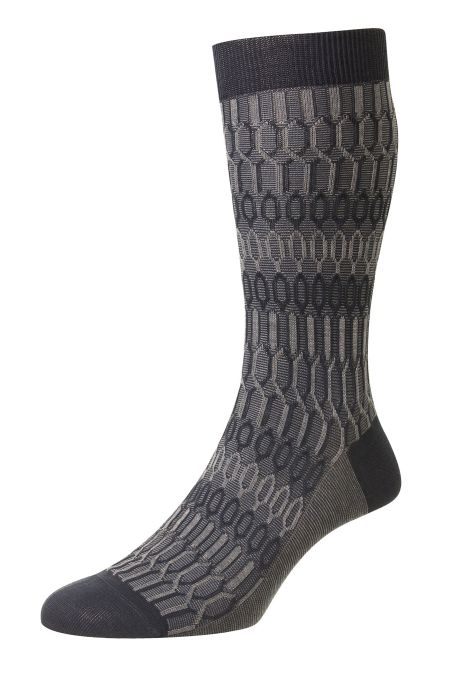 PTA Islington Textured Jacquard Cotton Men's Socks