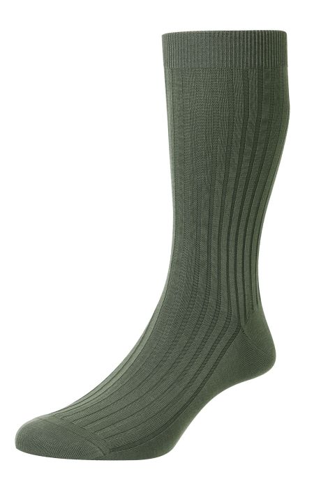 PTA Danvers 5x3 Ribs Egyptian Cotton Lisle Men's Socks