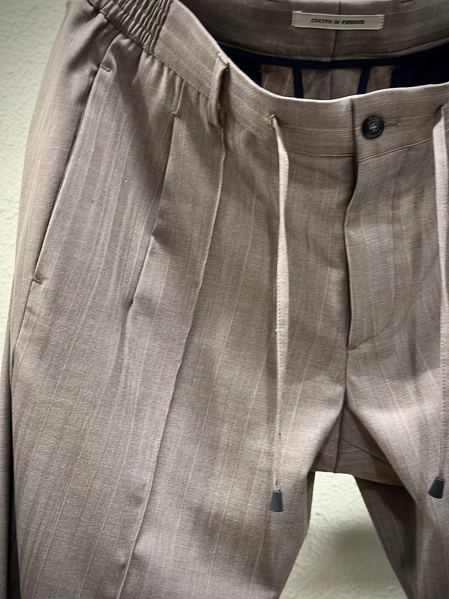 GBS MASACCIO R/1 Pinstripe Trousers A3712 Grey