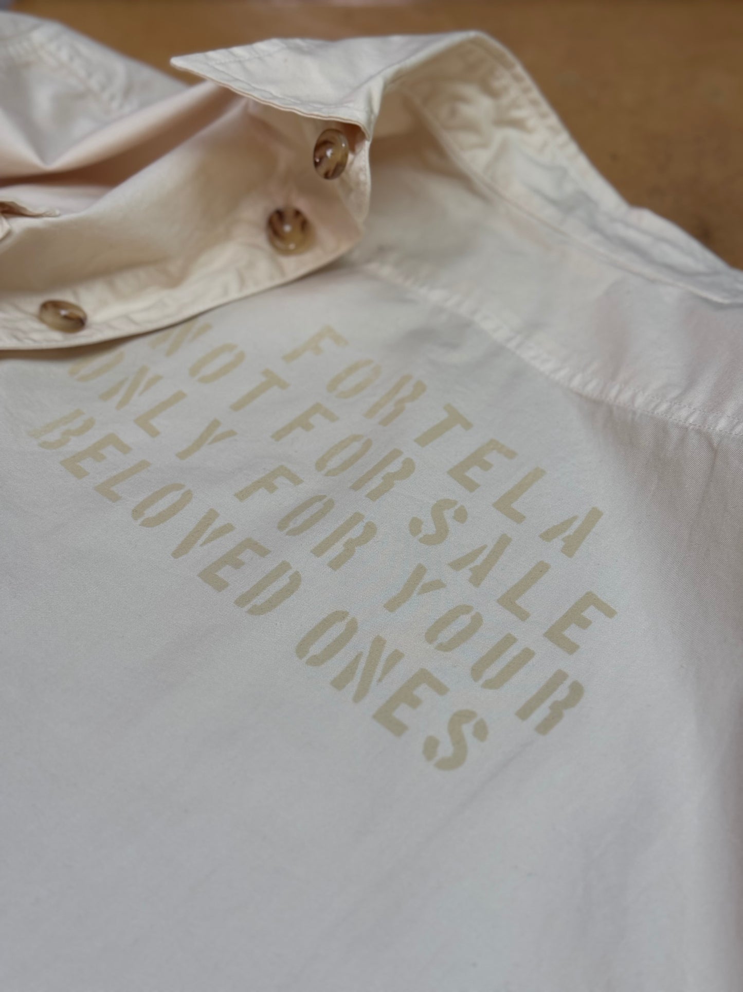 FTA KENNY Overshirt Cotton Milk