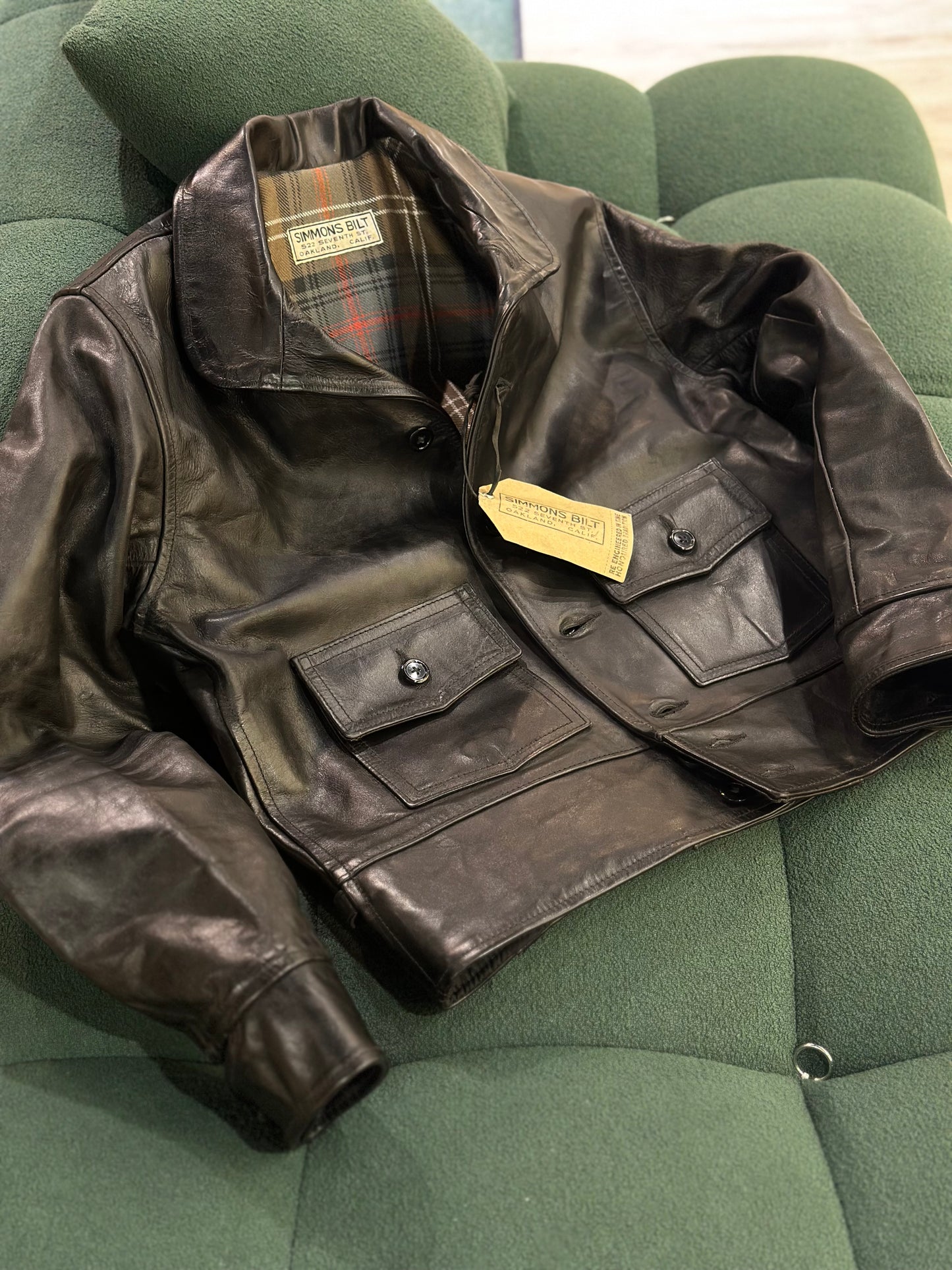 SSB CIVILIAN WWII Leather jacket