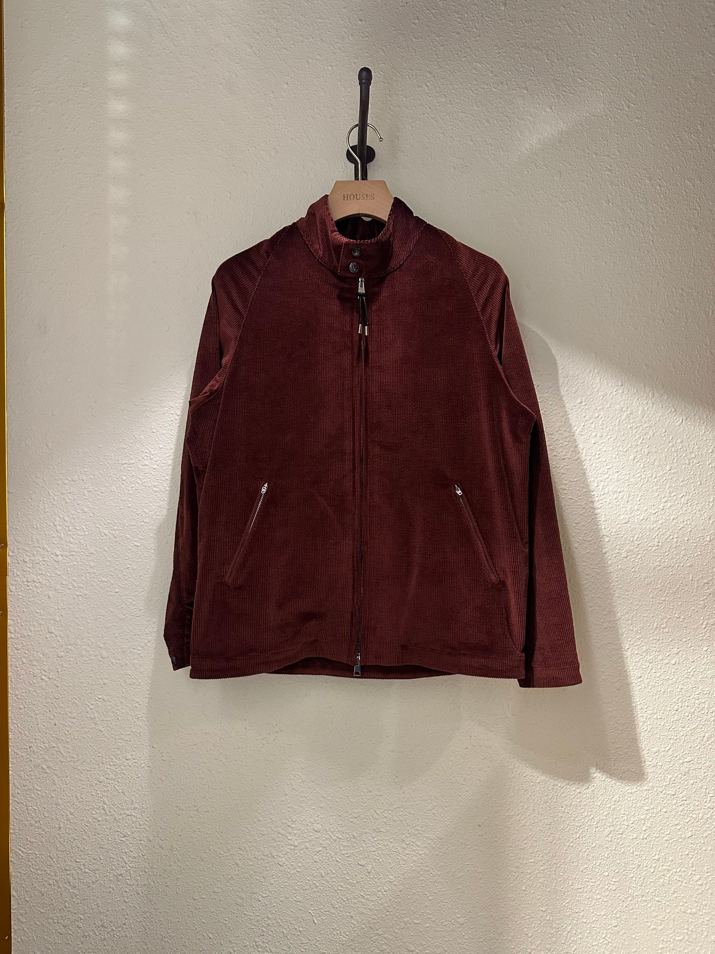GBS MEDUSA 2 Corduroy Harrington Jacket A5771 Burgundy