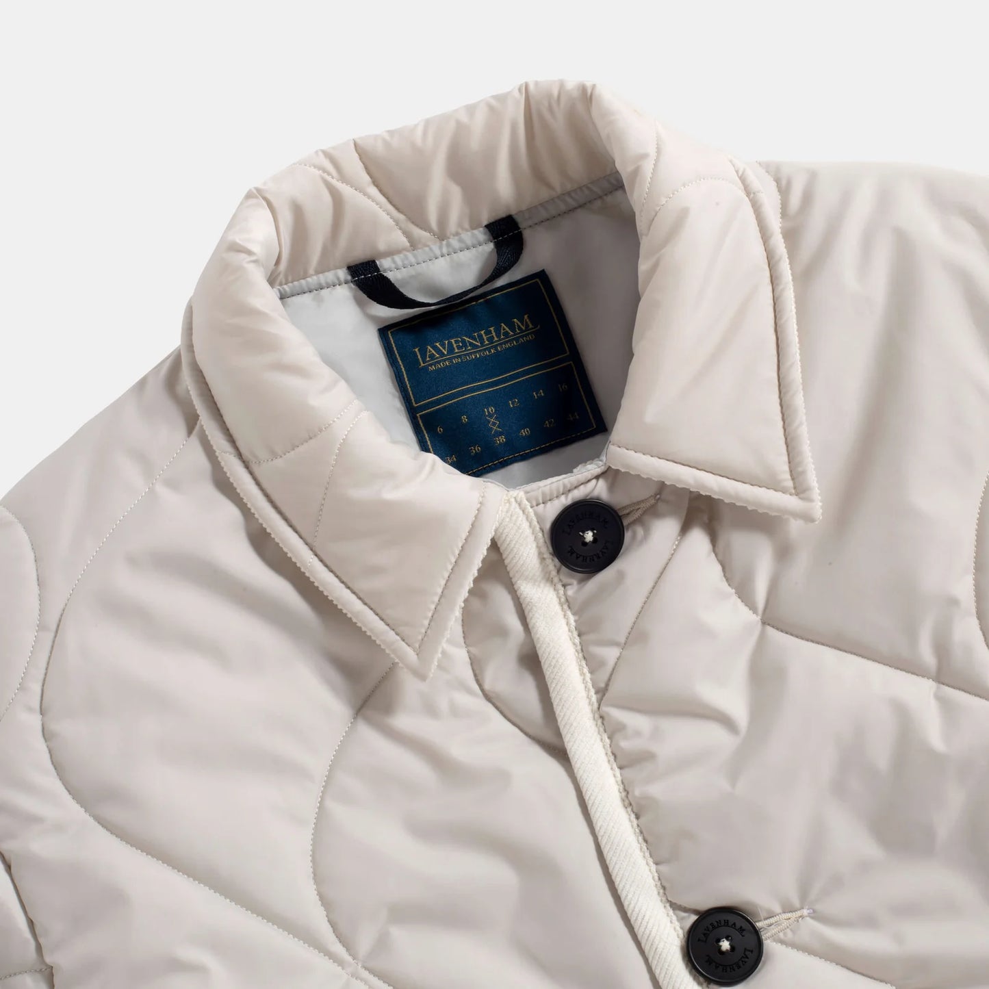 LVH Women's A Line RAYDON Quilted Jacket Moonbeam Silver