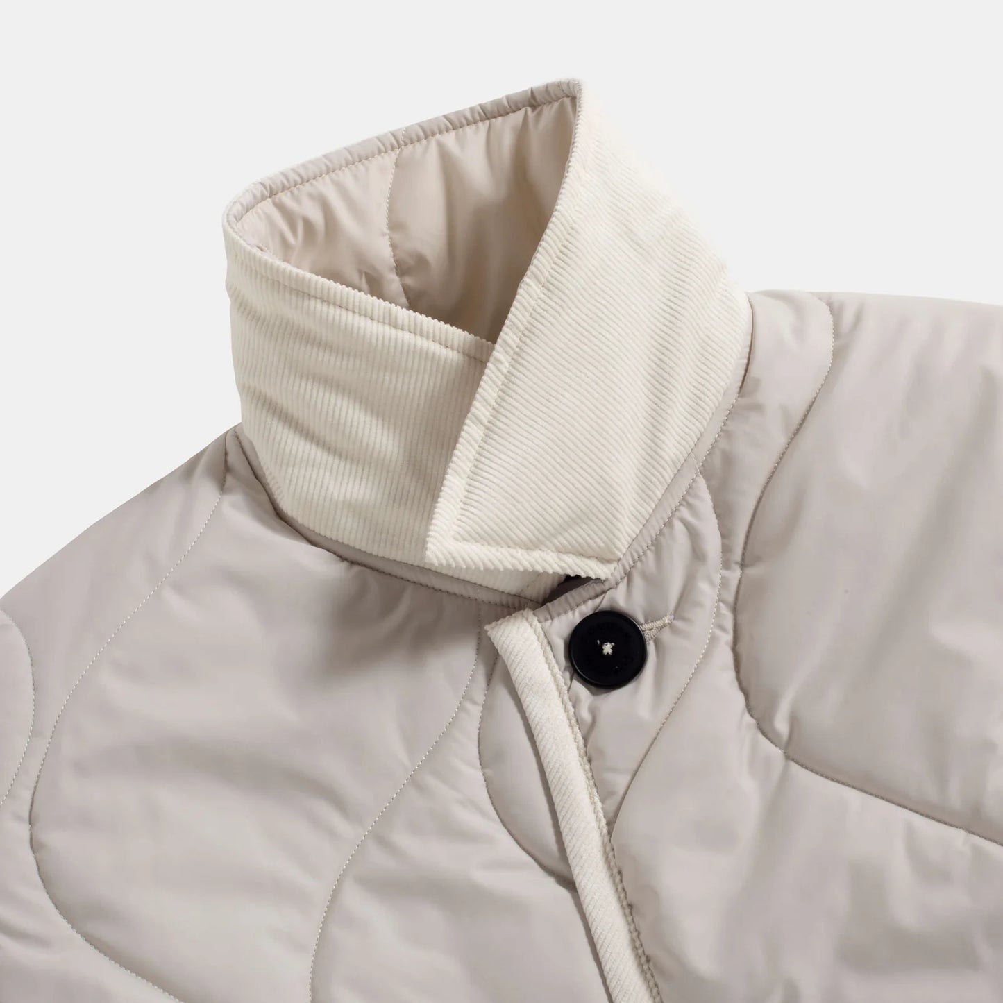 LVH Women's A Line RAYDON Quilted Jacket Moonbeam Silver