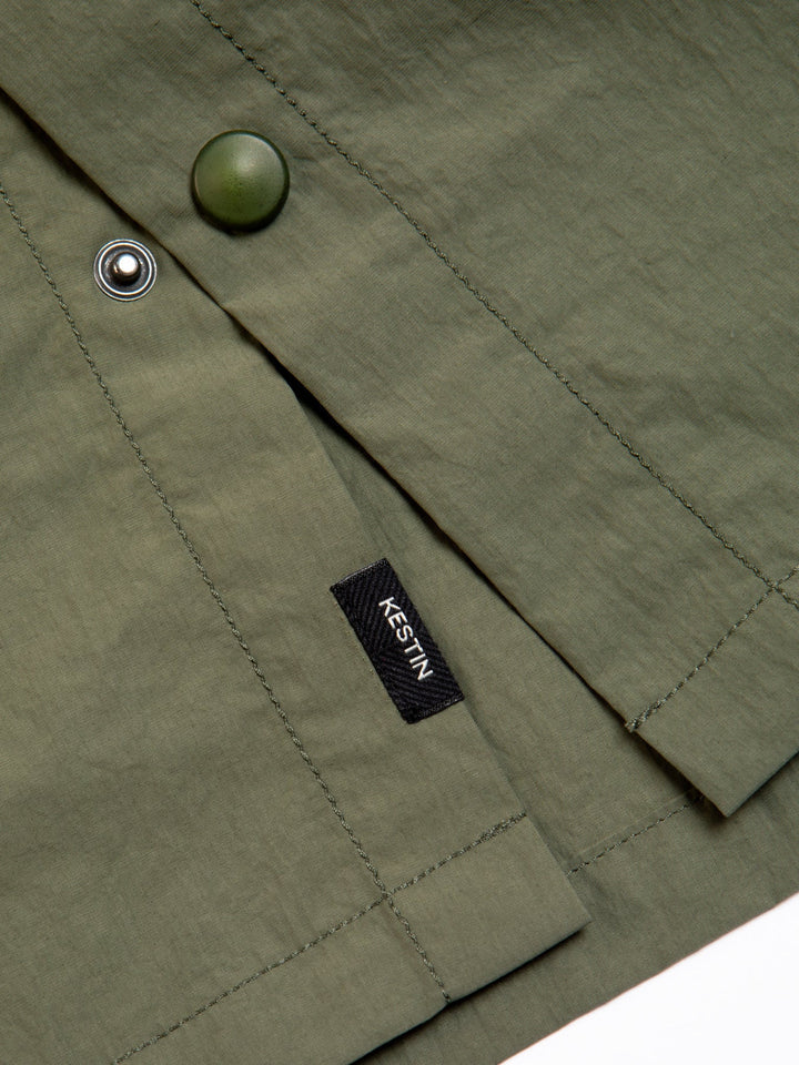 KHE Armadale Overshirt in Italian Nylon Military