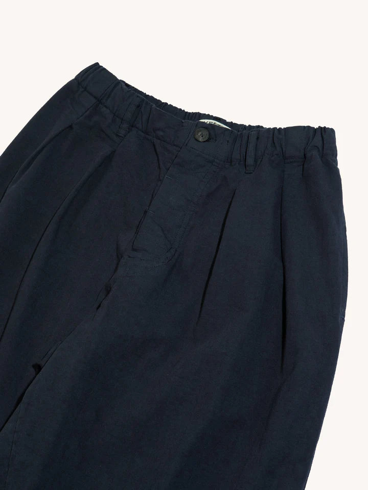 KHE Clyde Pant in Cotton Ripstop Naval Navy