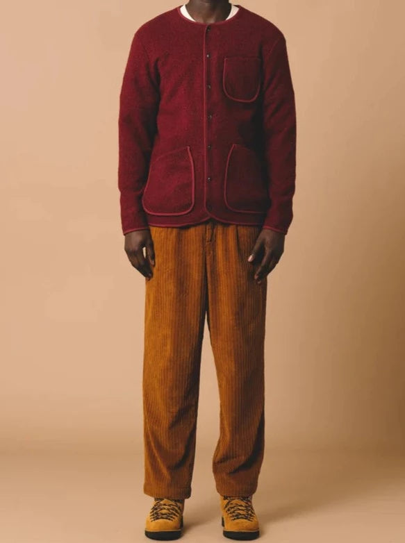 KHE Neist Fleece Overshirt Burgundy