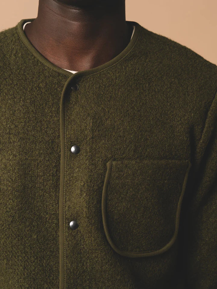 KHE Neist Fleece Overshirt Defender Green