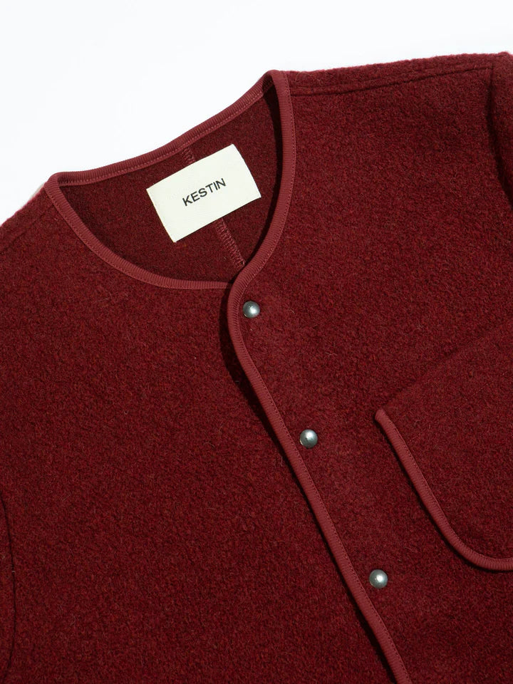 KHE Neist Fleece Overshirt Burgundy