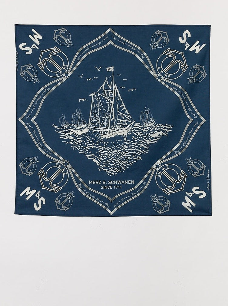 MERZB Cotton Bandana Ink Blue