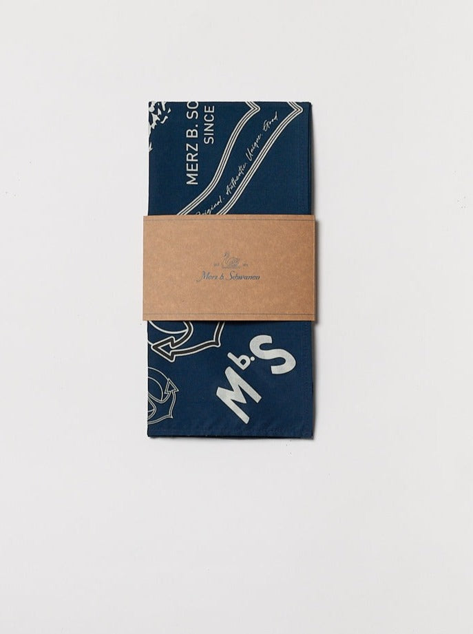 MERZB Cotton Bandana Ink Blue