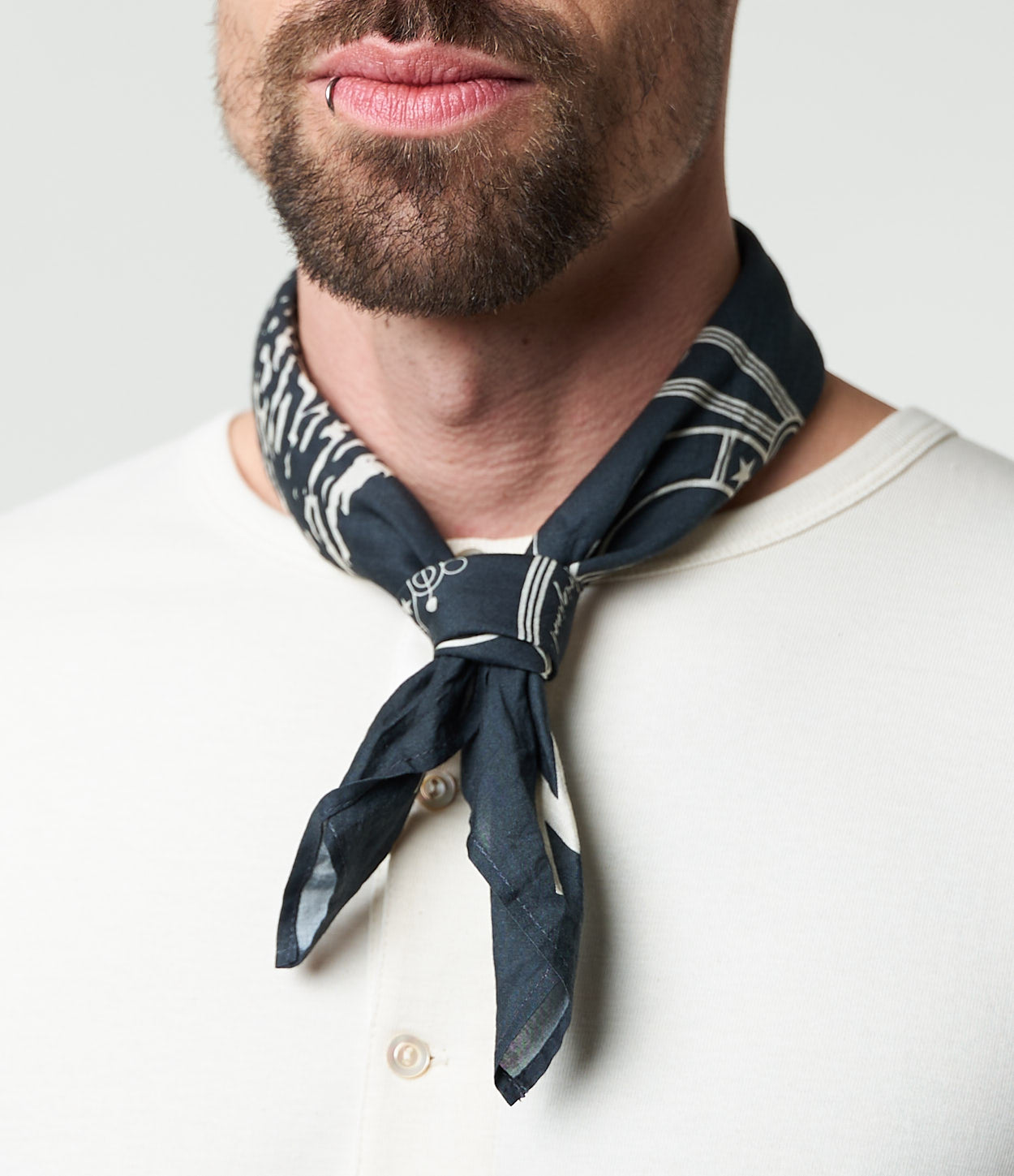 MERZB Cotton Bandana Ink Blue