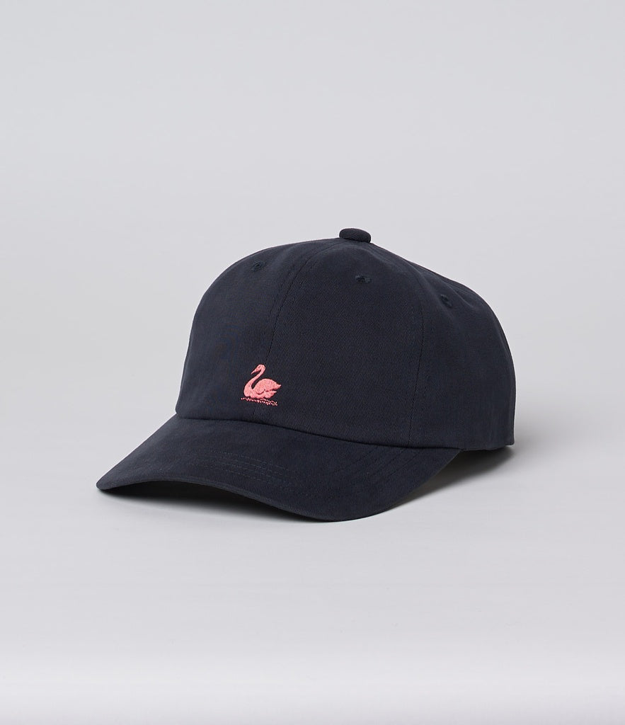 MZB CAP01 Swan Logo Organic Cotton Cap Charcoal