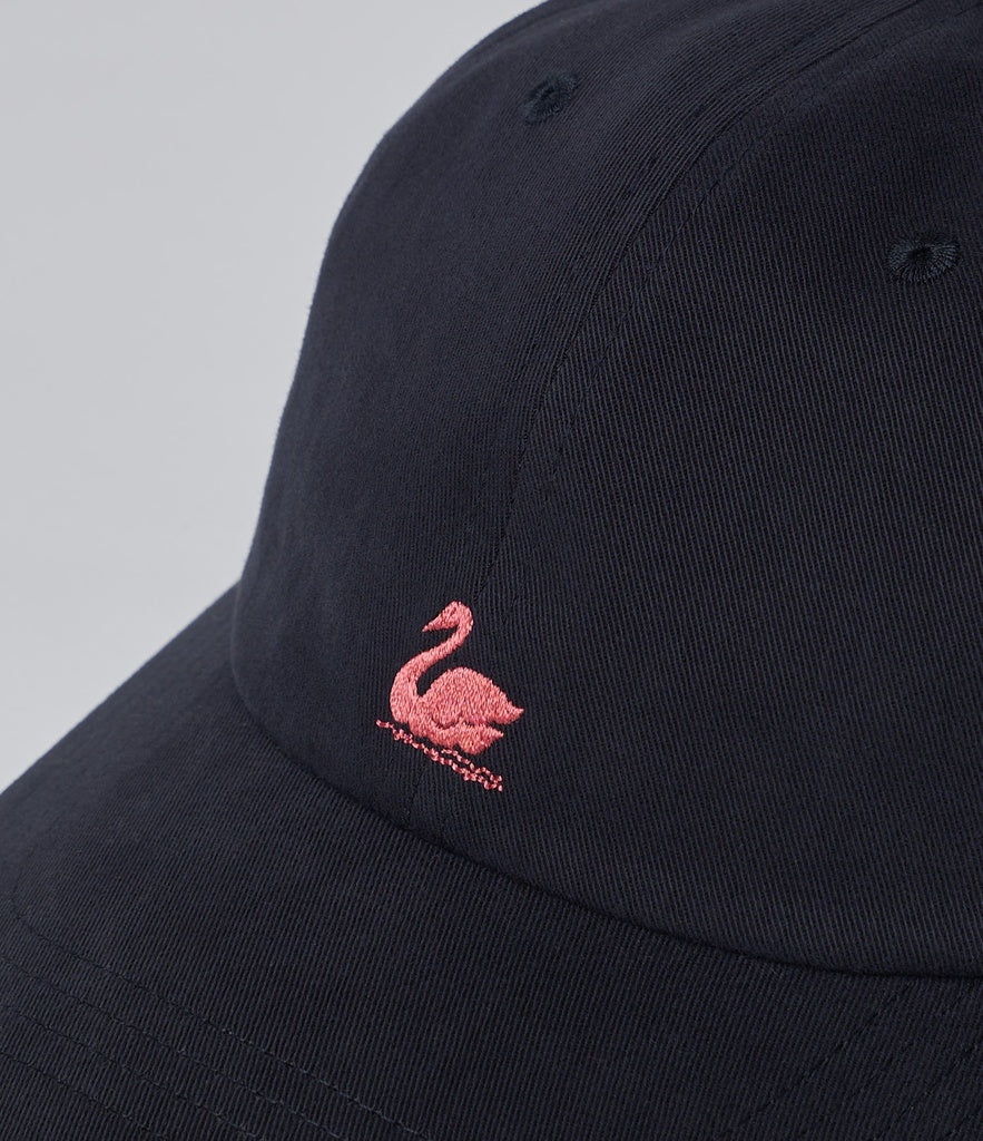 MZB CAP01 Swan Logo Organic Cotton Cap Charcoal