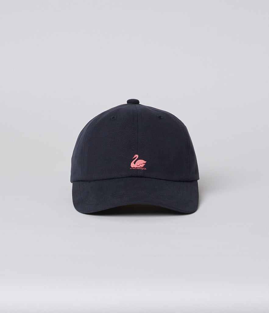 MZB CAP01 Swan Logo Organic Cotton Cap Charcoal