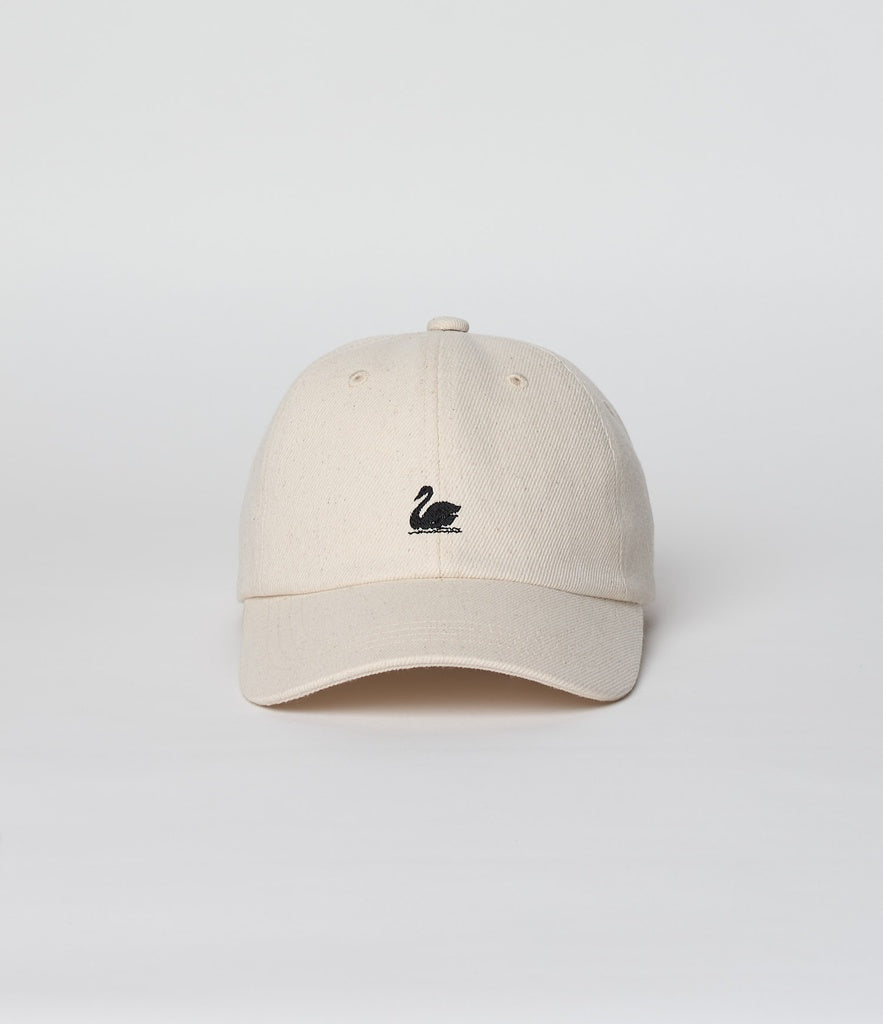 MERZB CAP01T Swan Logo Organic Cotton Twill Cap Nature