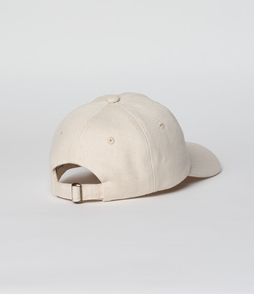 MERZB CAP01T Swan Logo Organic Cotton Twill Cap Nature