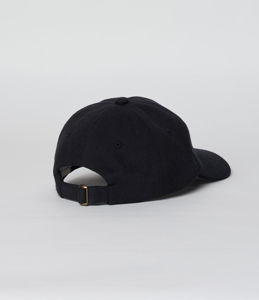 MERZB CAP01T Swan Logo Organic Cotton Twill Cap Black