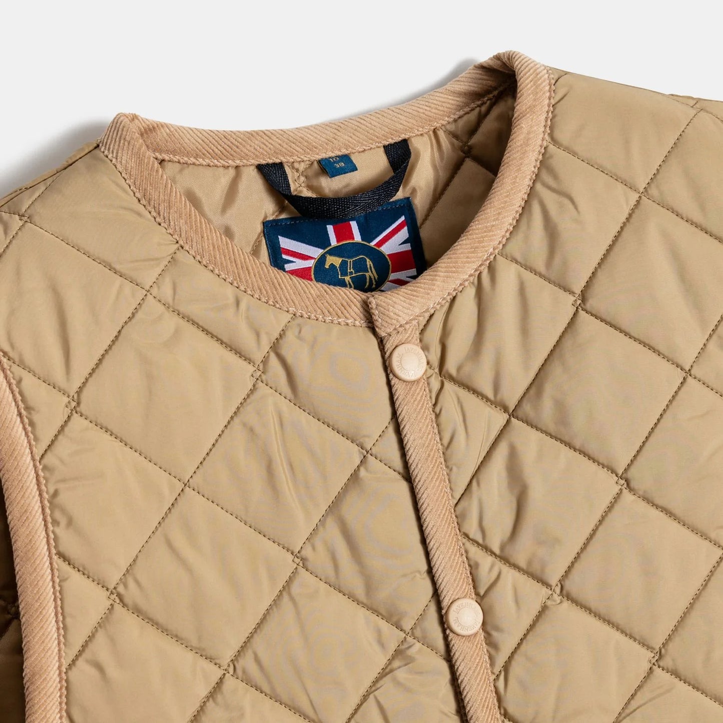 LVH Women CORNARD Lavenster Quilted Gilet Ochre