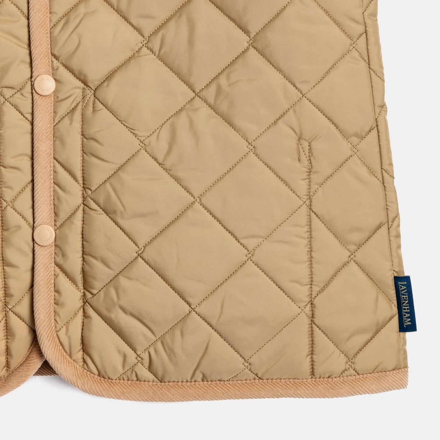 LVH Women CORNARD Lavenster Quilted Gilet Ochre