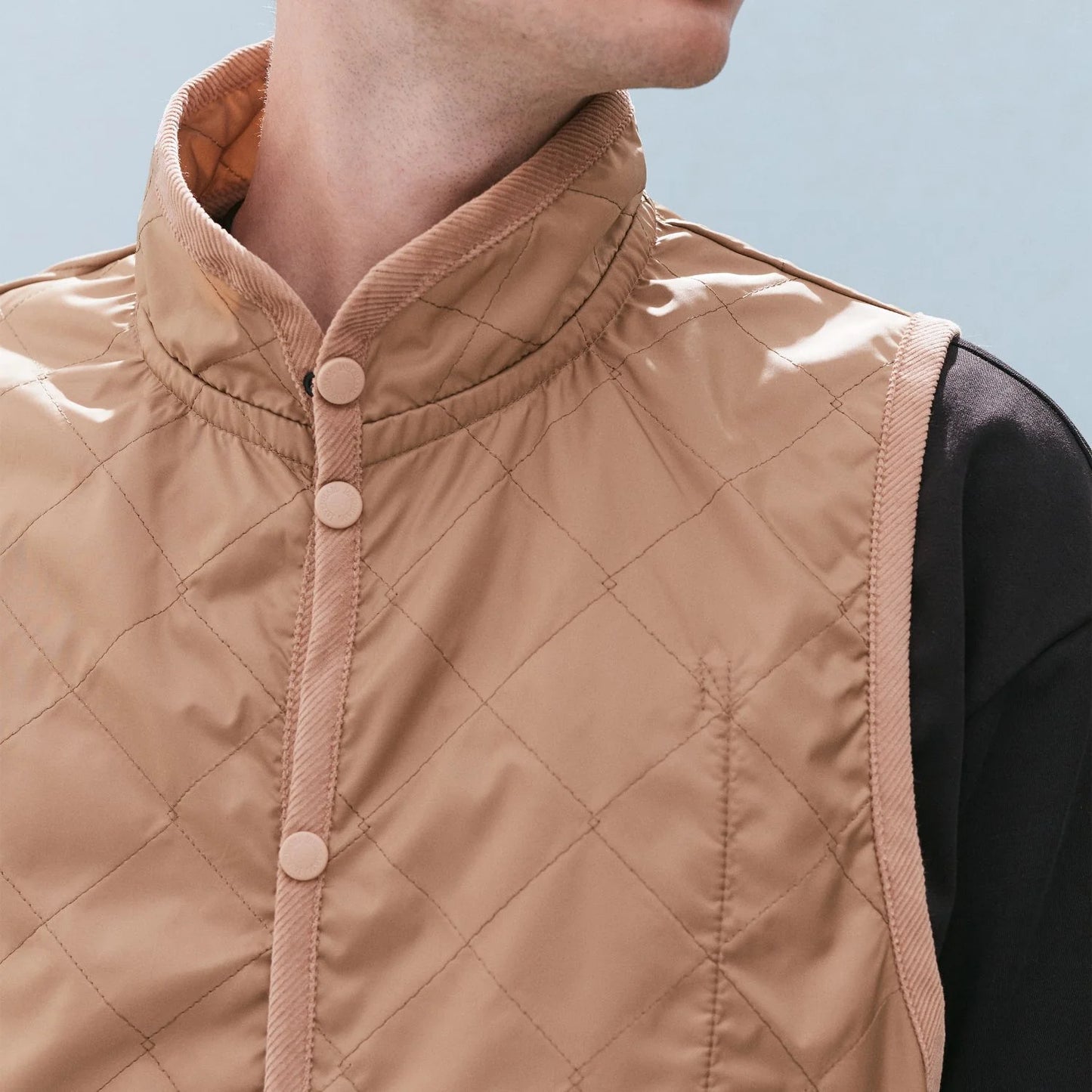 LVH MICKFIELD Unwadded Gilet Ochre