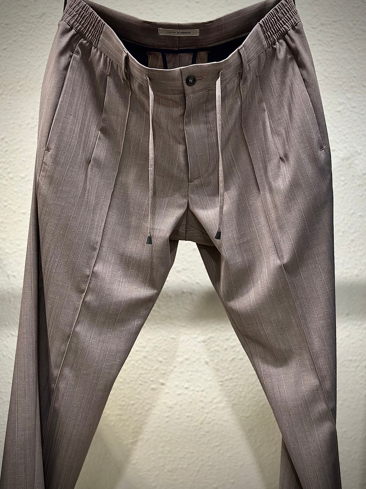 GBS MASACCIO R/1 Pinstripe Trousers A3712 Grey