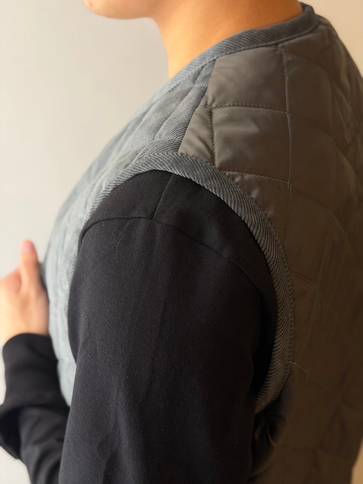 LAVENHAM X HOUSES THORNHAM Quilted Gilet Multi Pewter