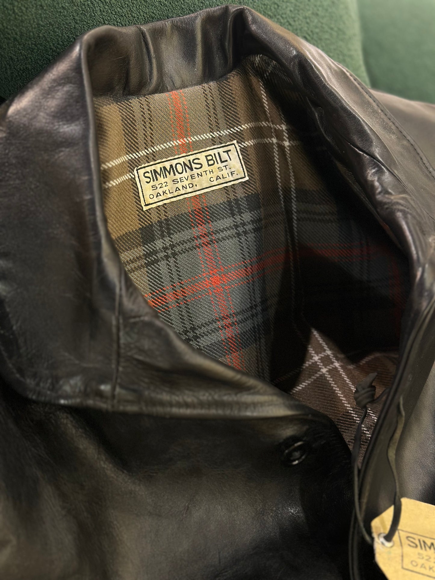SSB CIVILIAN WWII Leather jacket