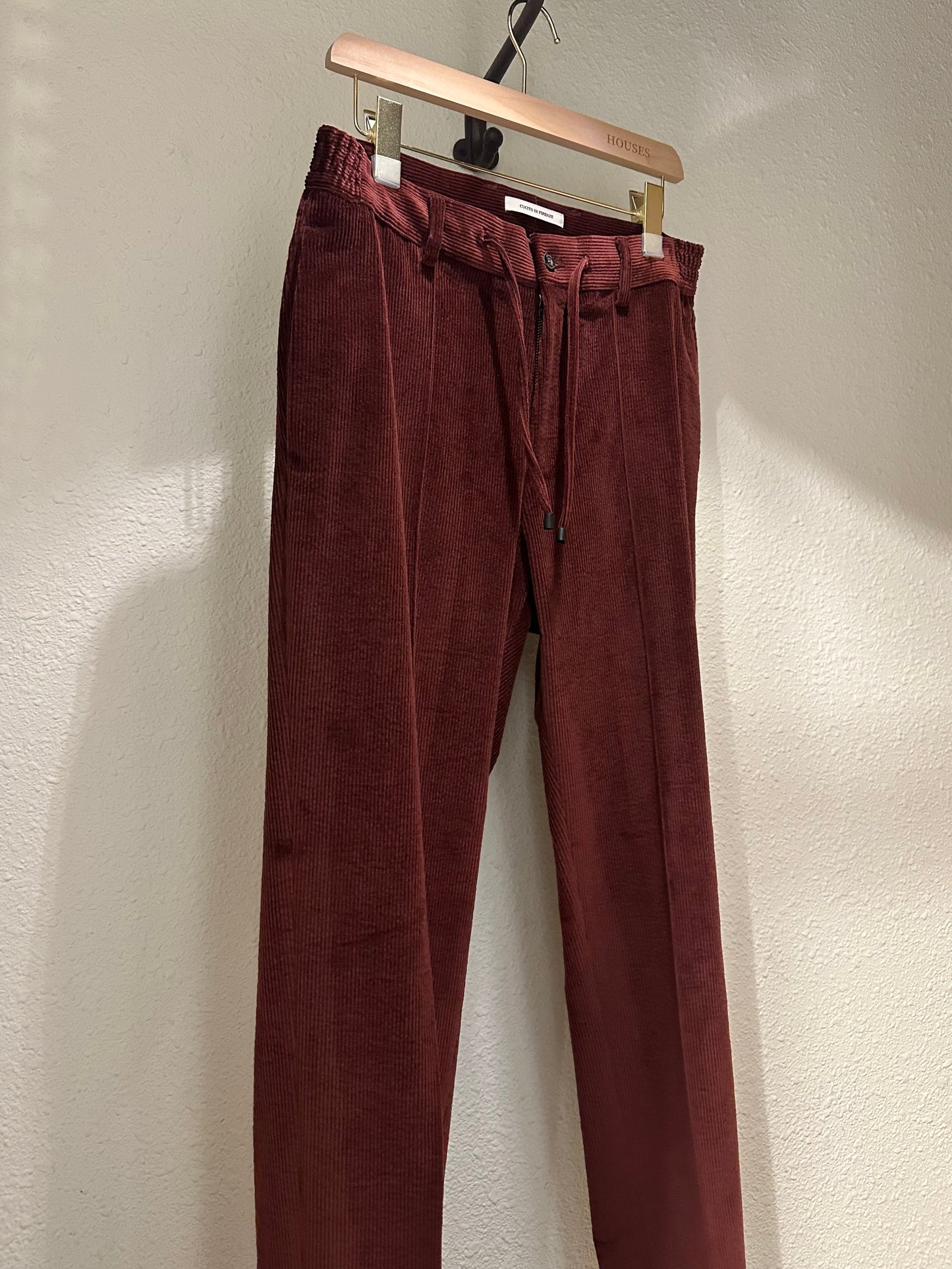 GBS MASACCIO/3G Corduroy Trousers A5771 Burgundy