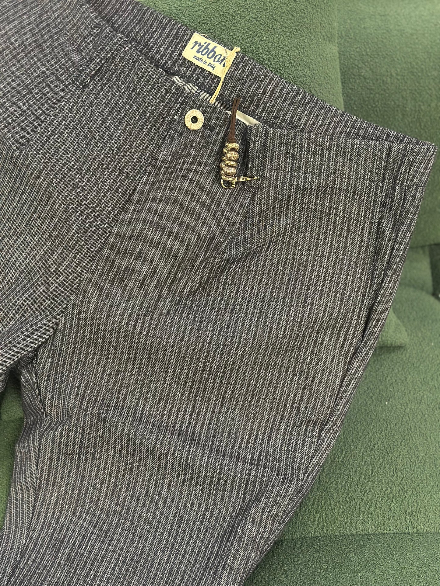 RBN Men's R92 Denim Pinstripes Trousers