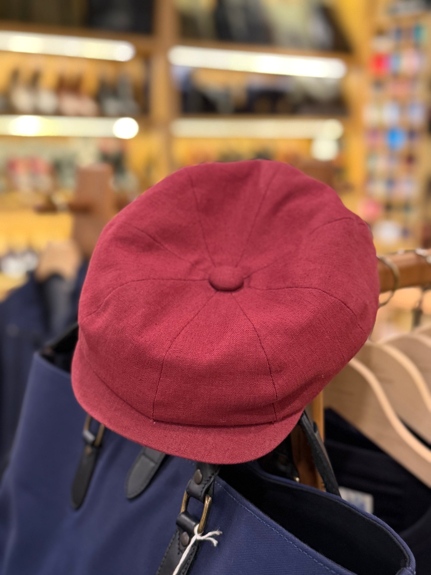 CTY 8 Piece Baker Boy Linen Flat Cap