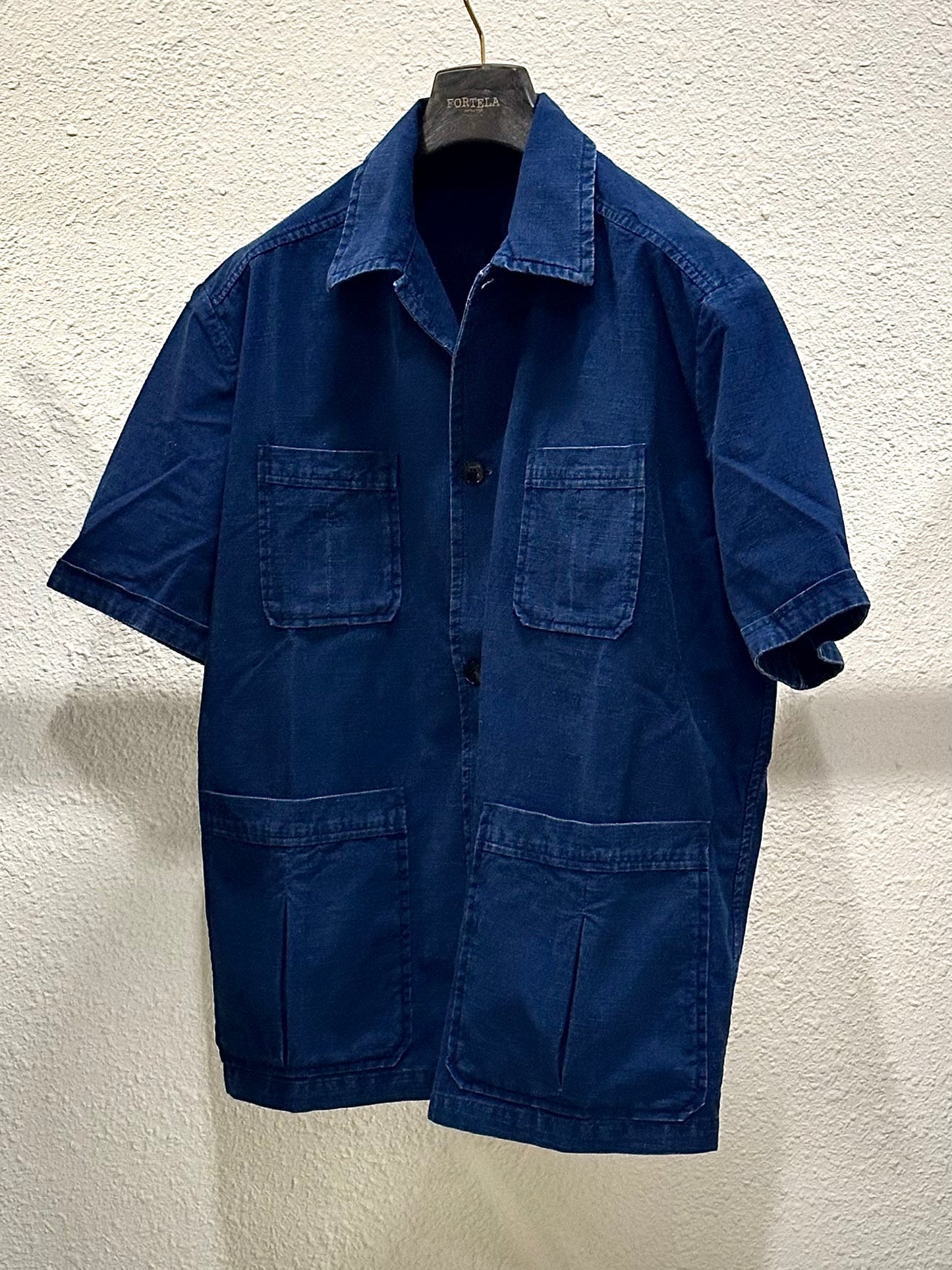 FTA BOHEM Short Sleeved Shirt Indigo