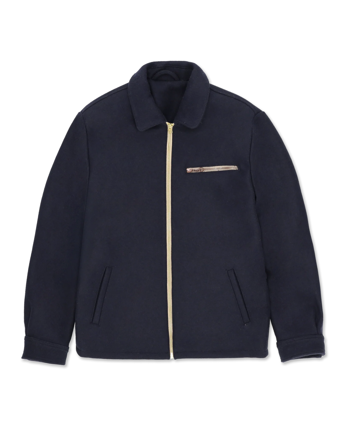 FTA George Wool Zip Jacket Navy