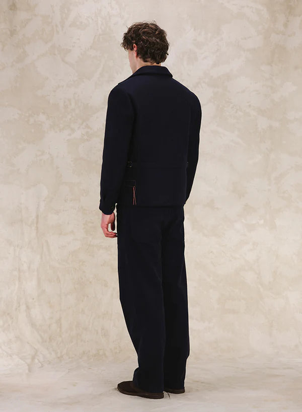 FTA George Wool Zip Jacket Navy