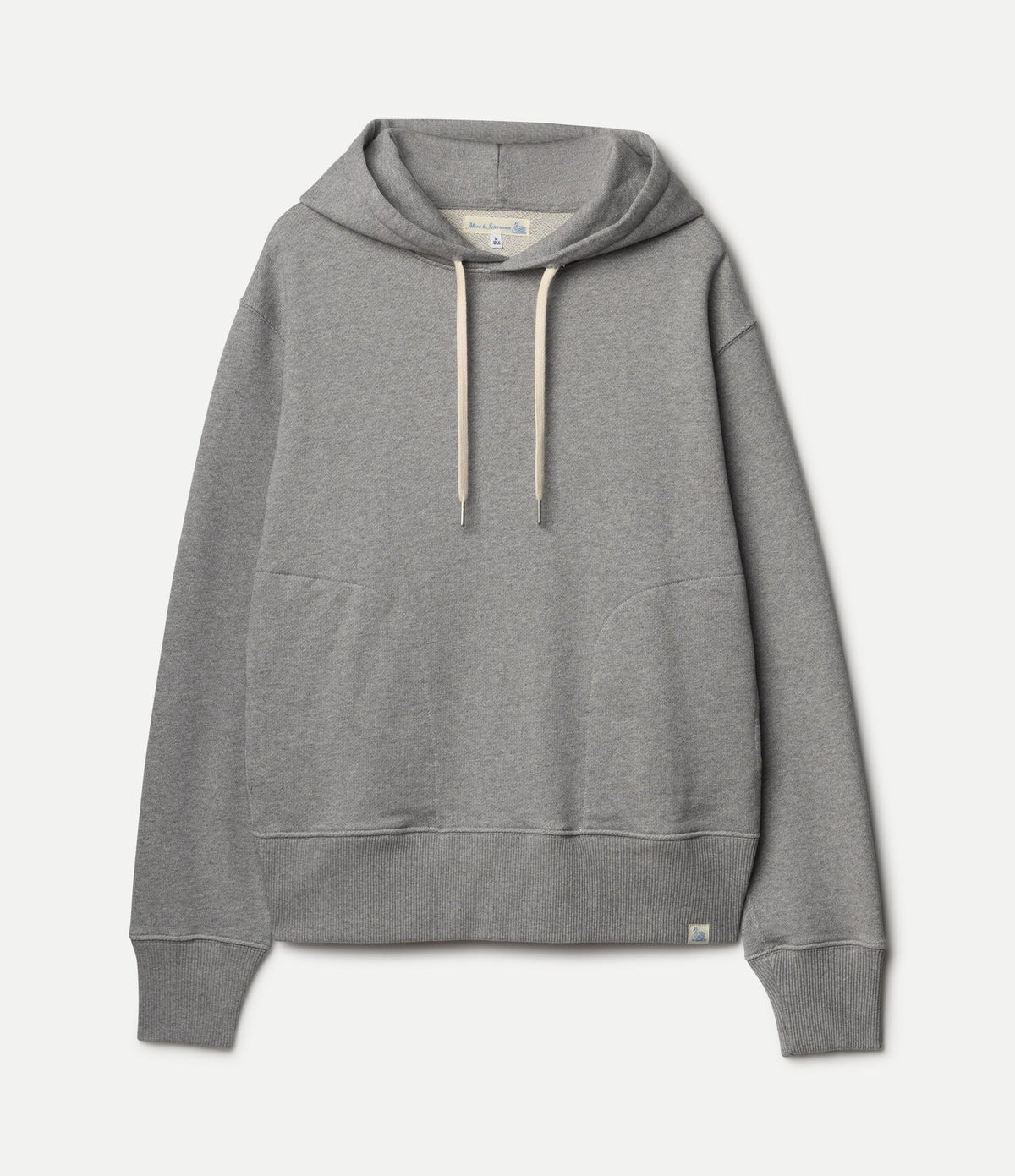 MERZB Authentic Fleece Classic Fit Hoodie Grey Mel