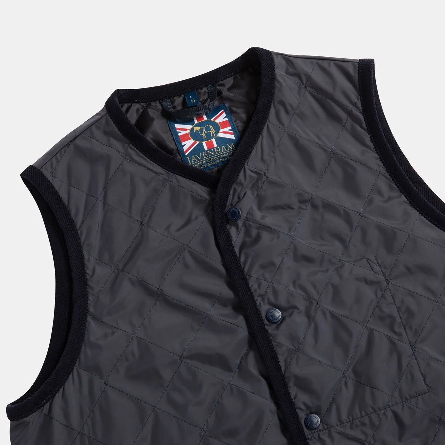 LVH THORNHAM Unwadded Gilet Suffolk Navy