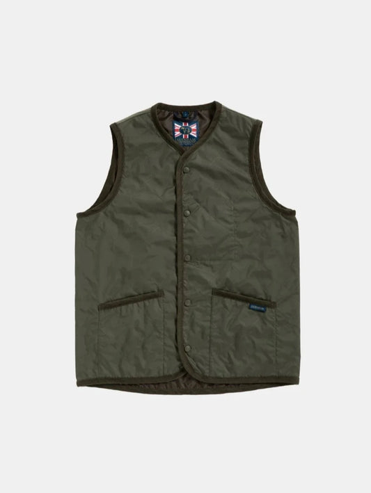 LVH THORNHAM Unwadded Gilet Olive Green