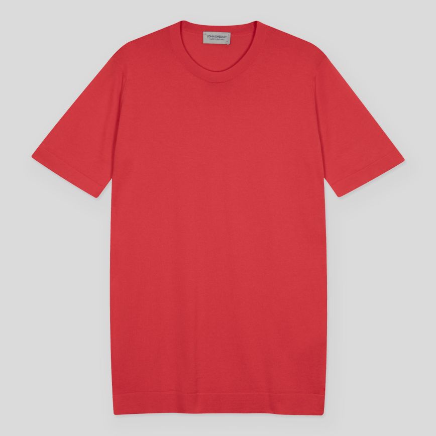 JSY LORCA Men Sea Island Cotton T-shirt Nexus Red